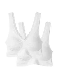 Lot de 2 brassières sans coutures