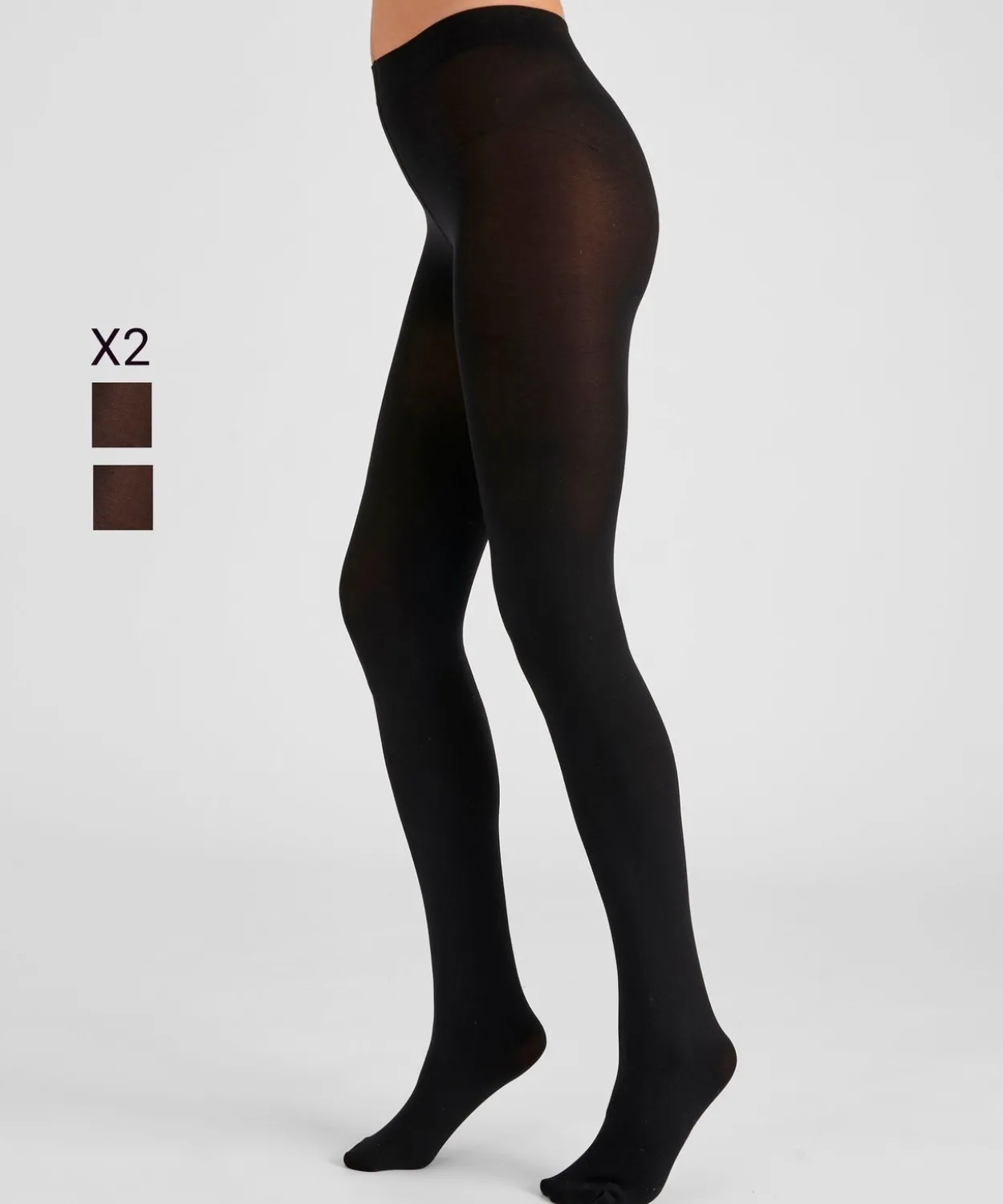 Lot de 2 collants Thermolactyl 100D