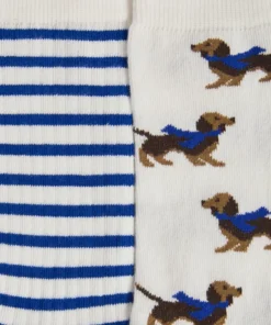 Lot de 2 paires de chaussettes fantaisie.