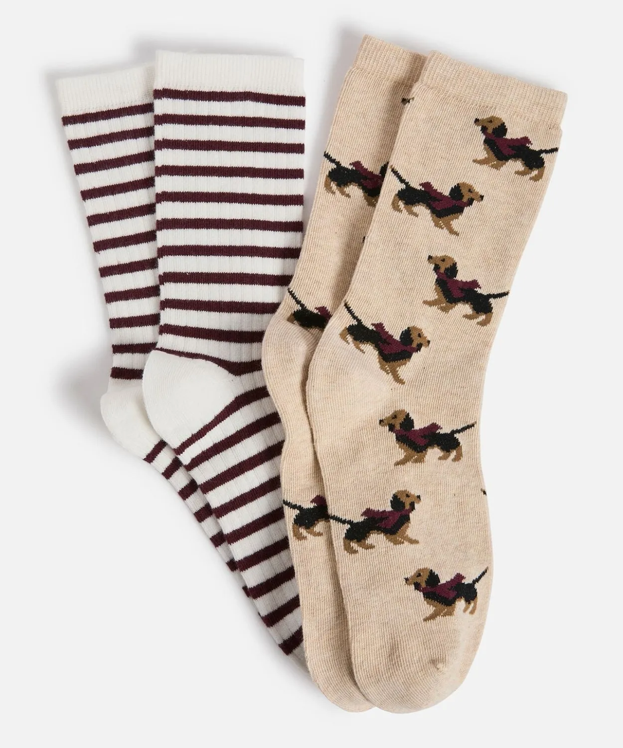 Lot de 2 paires de chaussettes fantaisie.