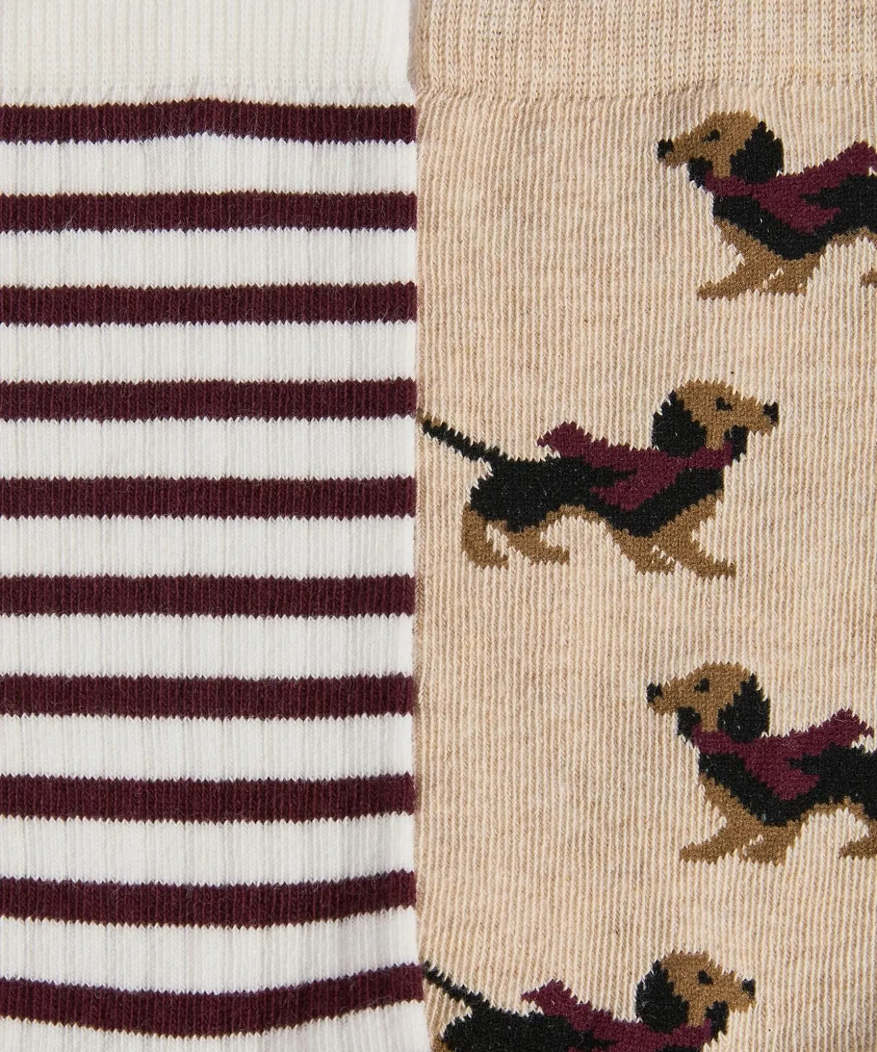 Lot de 2 paires de chaussettes fantaisie.
