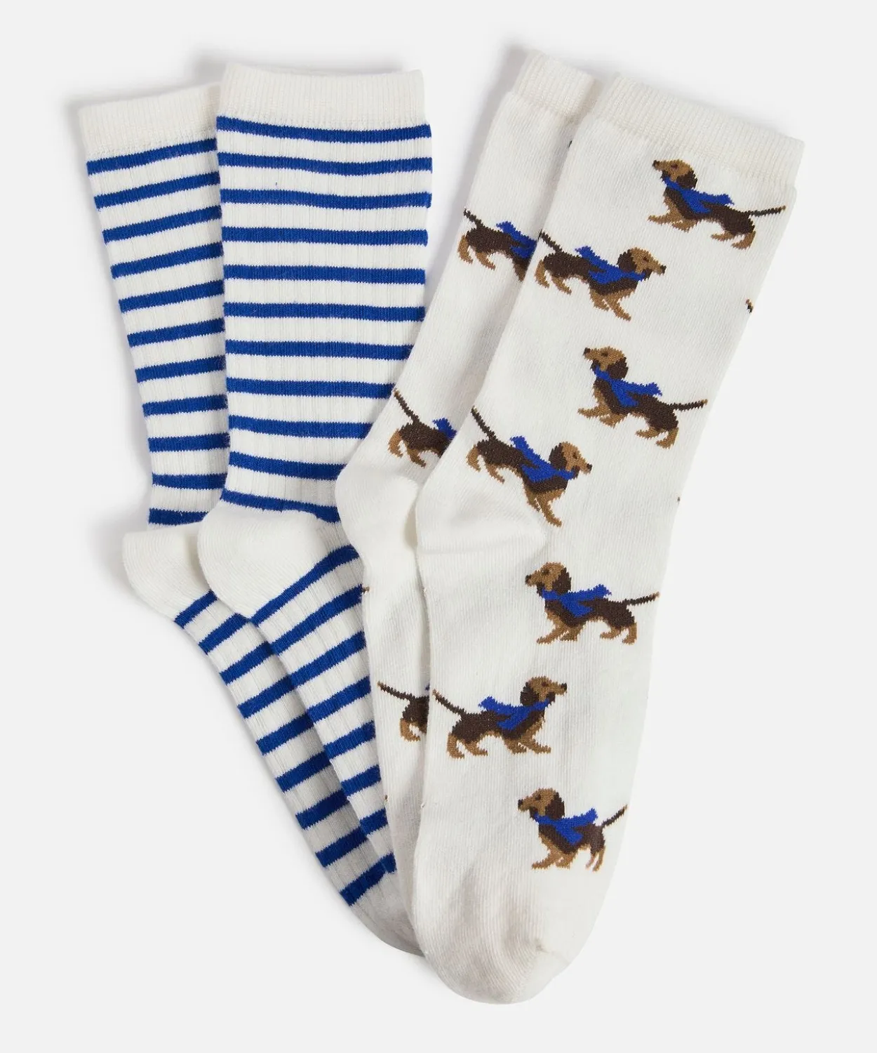 Lot de 2 paires de chaussettes fantaisie.