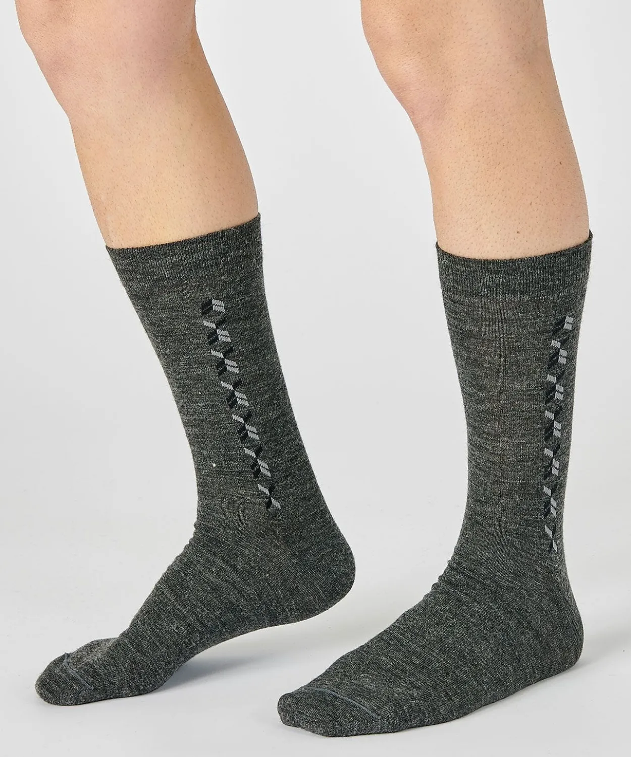 Lot de 2 paires de chaussettes maille jersey mélange laine Thermolactyl