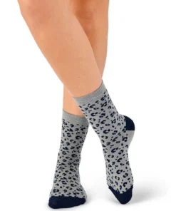 Lot de 3 paires de mi-chaussettes maille jacquard laine et Thermolactyl