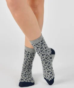 Lot de 3 paires de mi-chaussettes maille jacquard laine et Thermolactyl