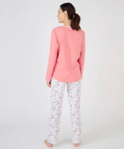 Lot de 2 pyjamas maille jersey pur coton peigné