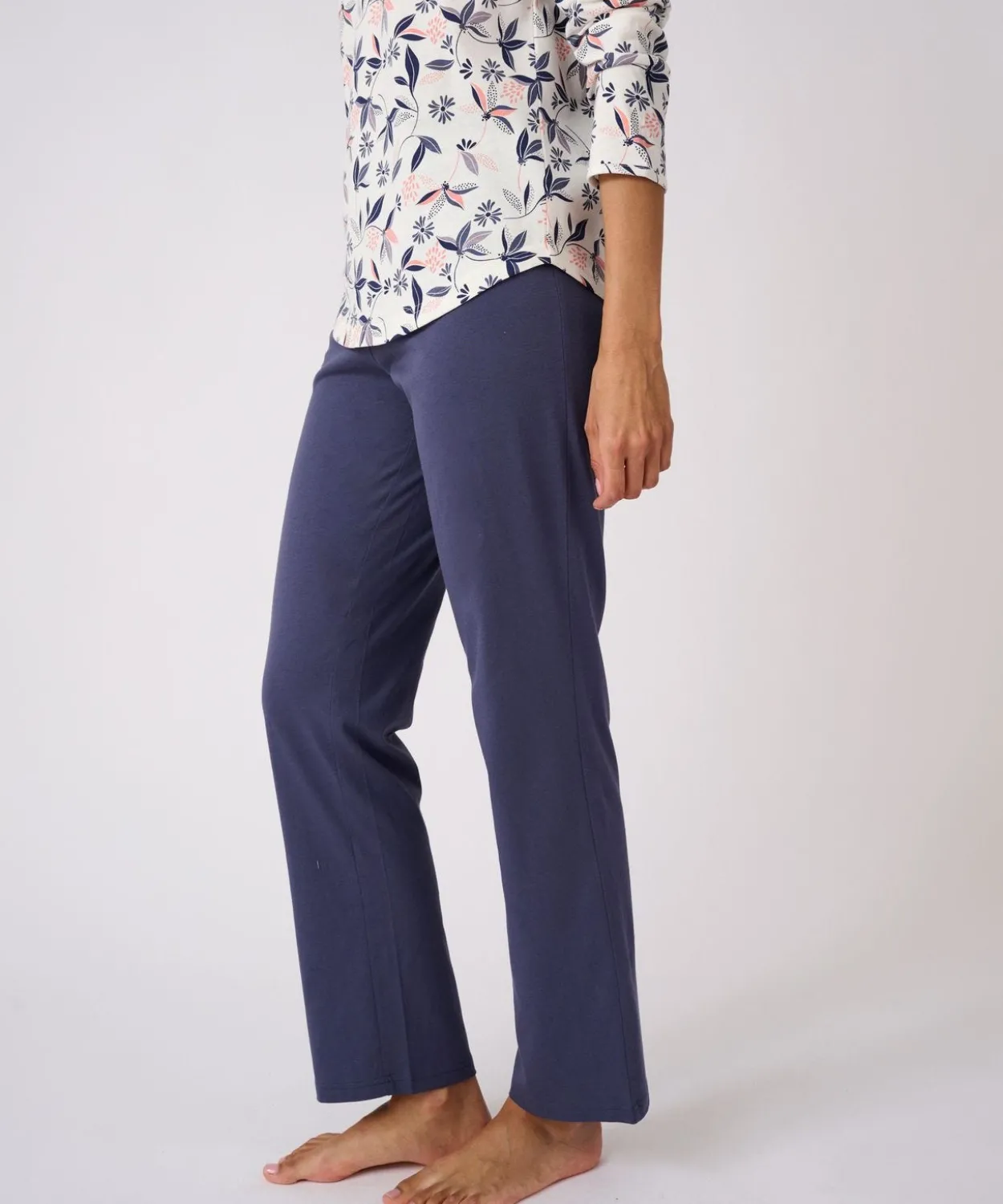 Lot de 2 pyjamas maille jersey pur coton peigné