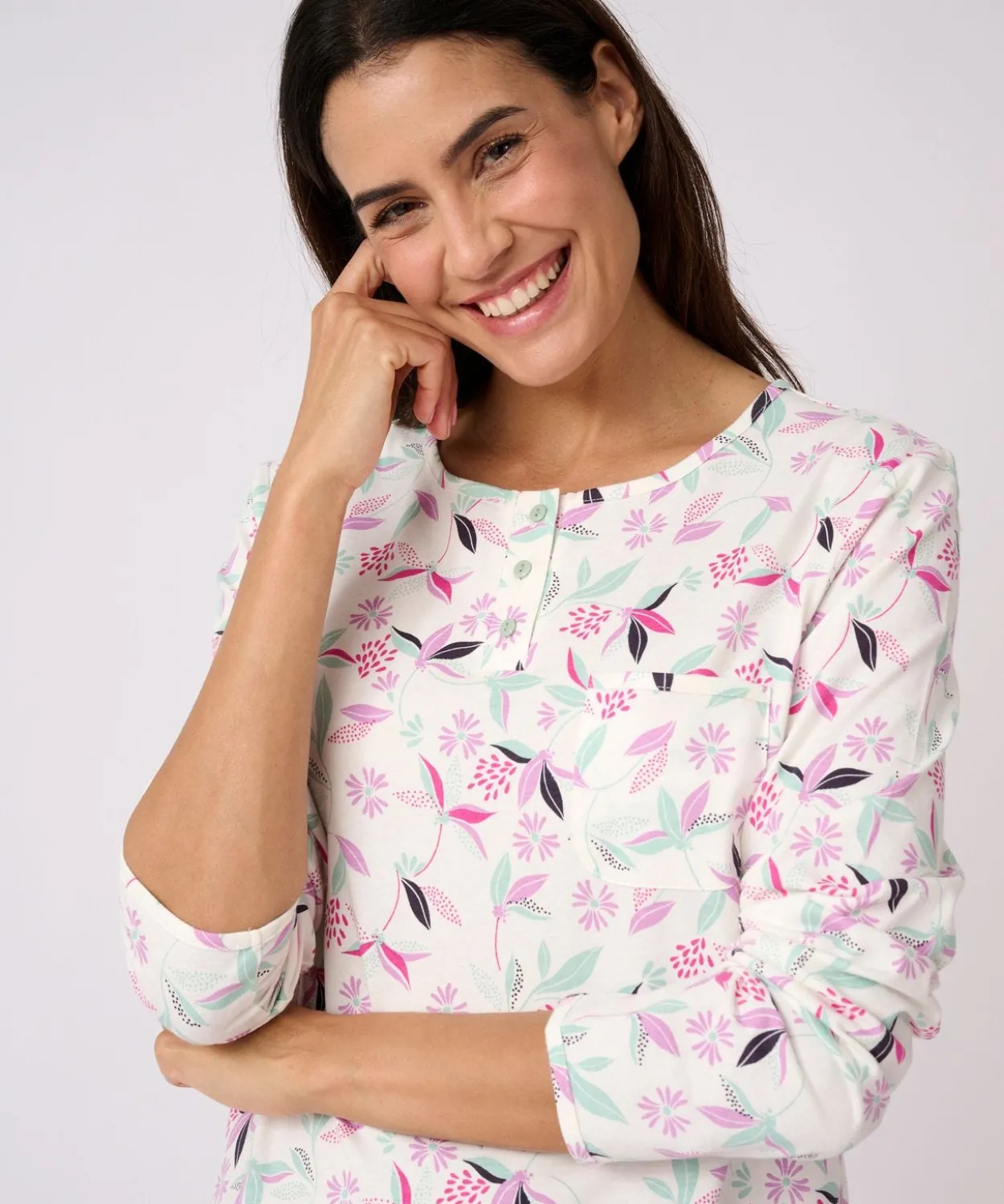 Lot de 2 pyjamas maille jersey pur coton peigné