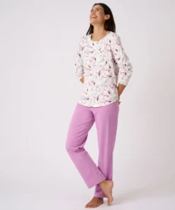 Lot de 2 pyjamas maille jersey pur coton peigné