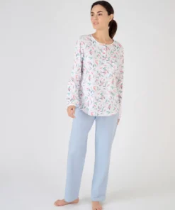 Lot de 2 pyjamas maille jersey pur coton peigné