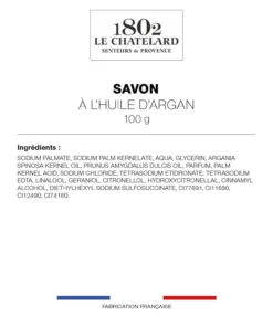 Lot de 2 savons de Marseille, à l'huile d'argan