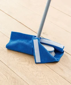 Lot de 4 serpillères en microfibre avec patte autoagrippante