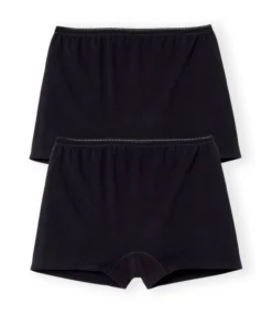 Lot de 2 shorties coton stretch