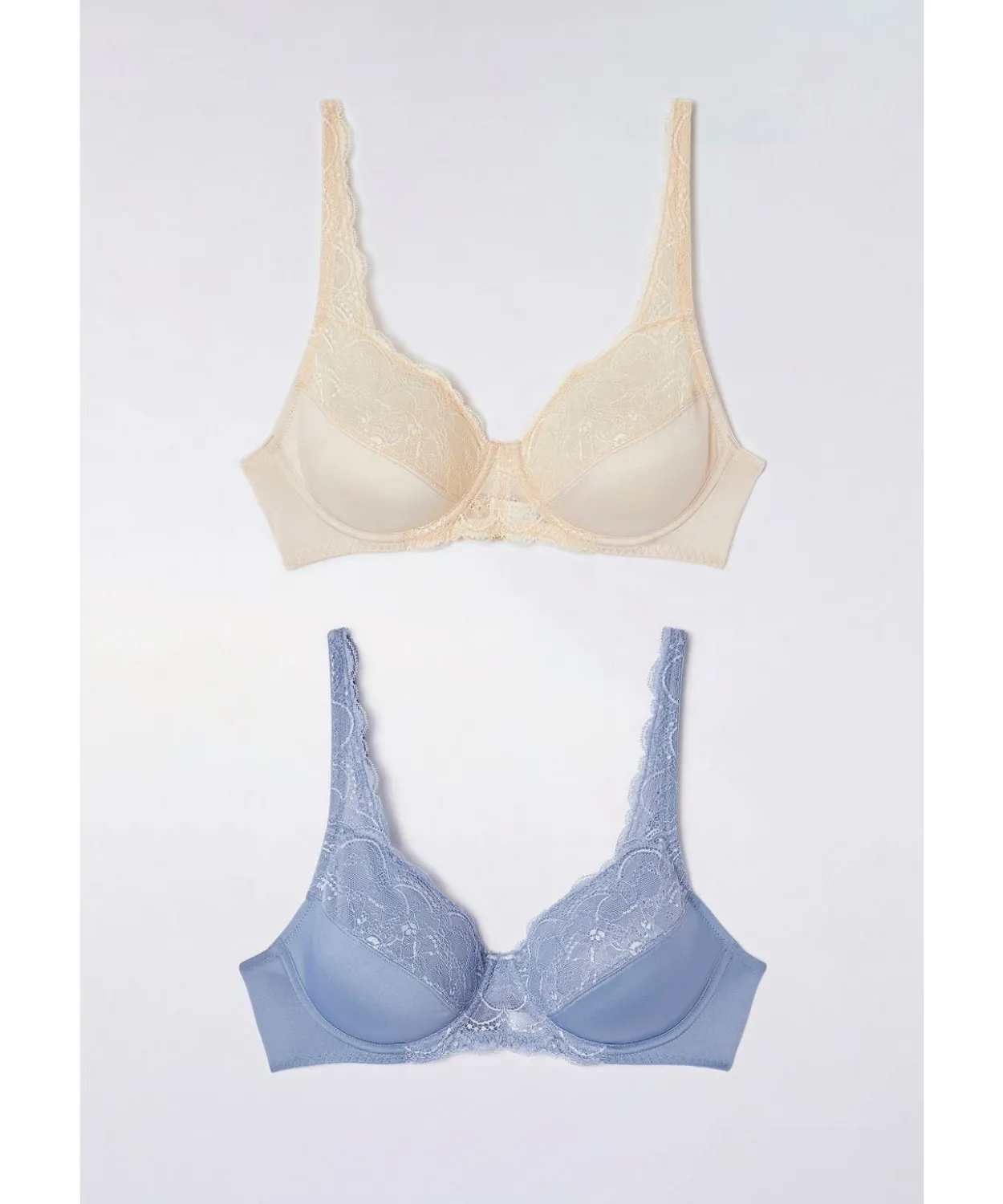 Lot de 2 soutiens-gorge dentelle à armatures
