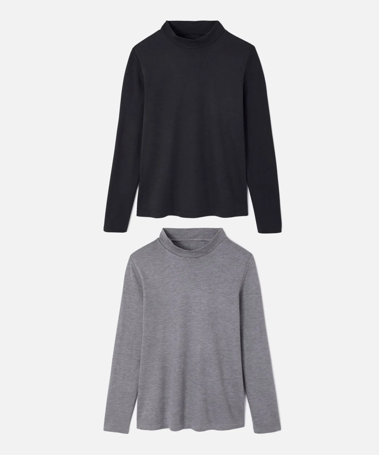 Lot de 2 t-shirt col montant