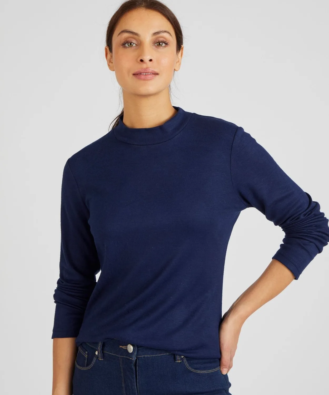 Lot de 2 t-shirt col montant