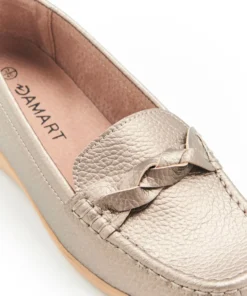 Mocassins Amortyl dessus croûte de cuir grainé