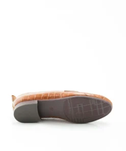 Mocassins aspect croco