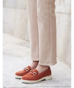 Mocassins crantés avec chaînette Amortyl
