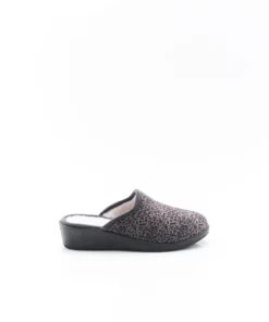 Mules compensées Thermolactyl en velours