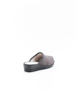 Mules compensées Thermolactyl en velours