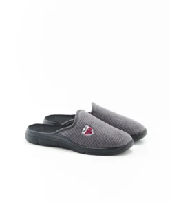 Mules en velours côtelé