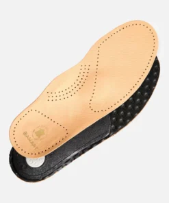 Paire de semelles de marche dessus cuir