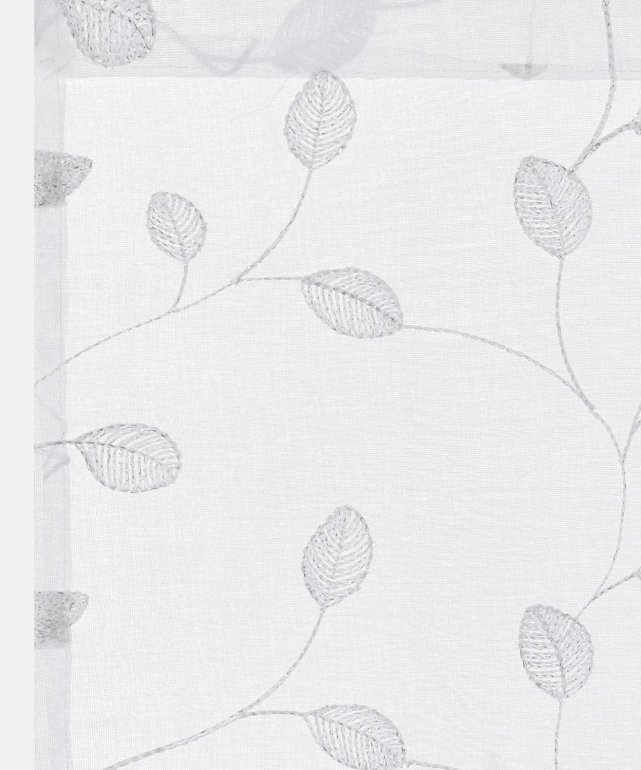 Paire de vitrages Etamine brodée