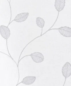 Paire de vitrages Etamine brodée