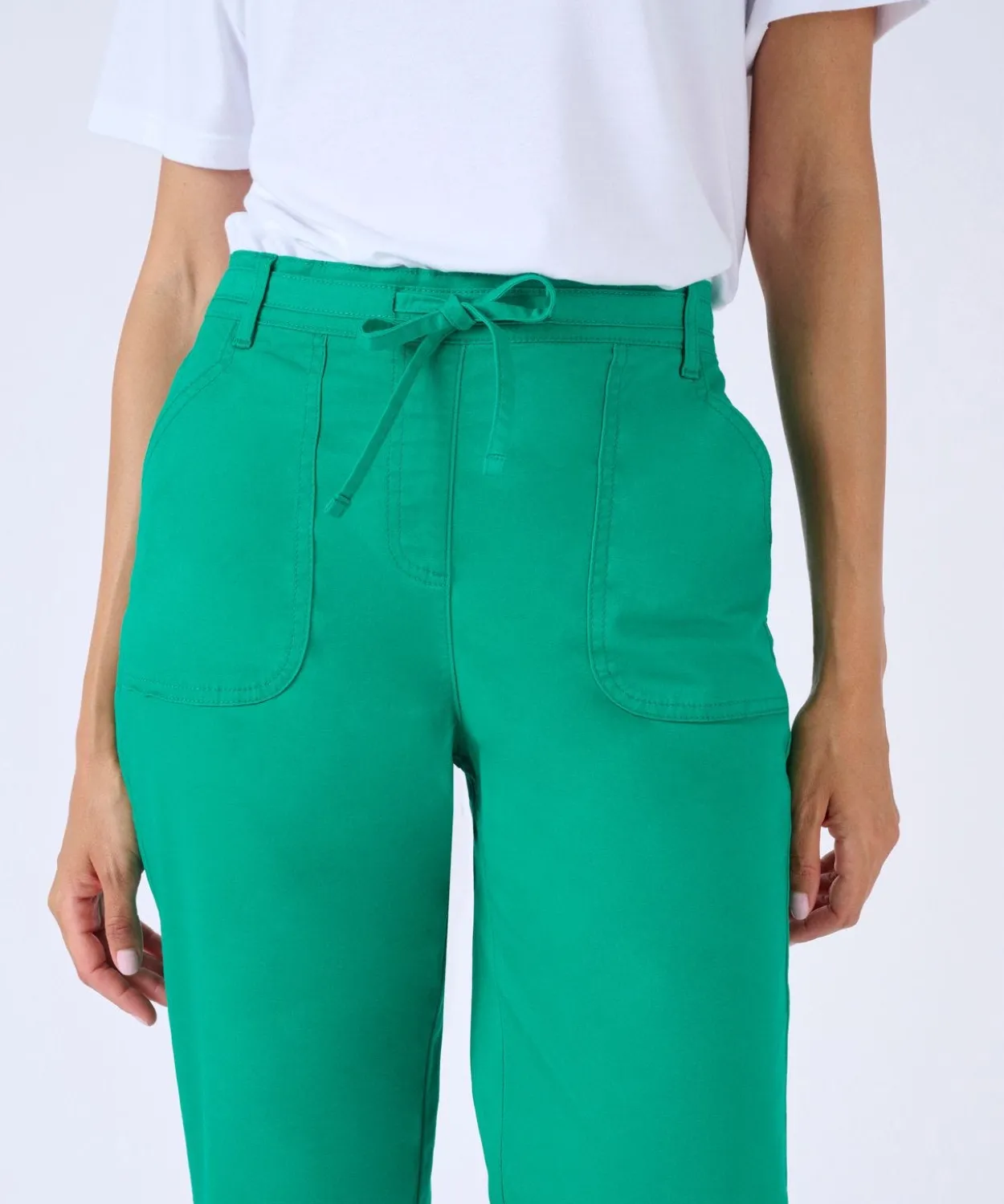 Pantacourt coton stretch