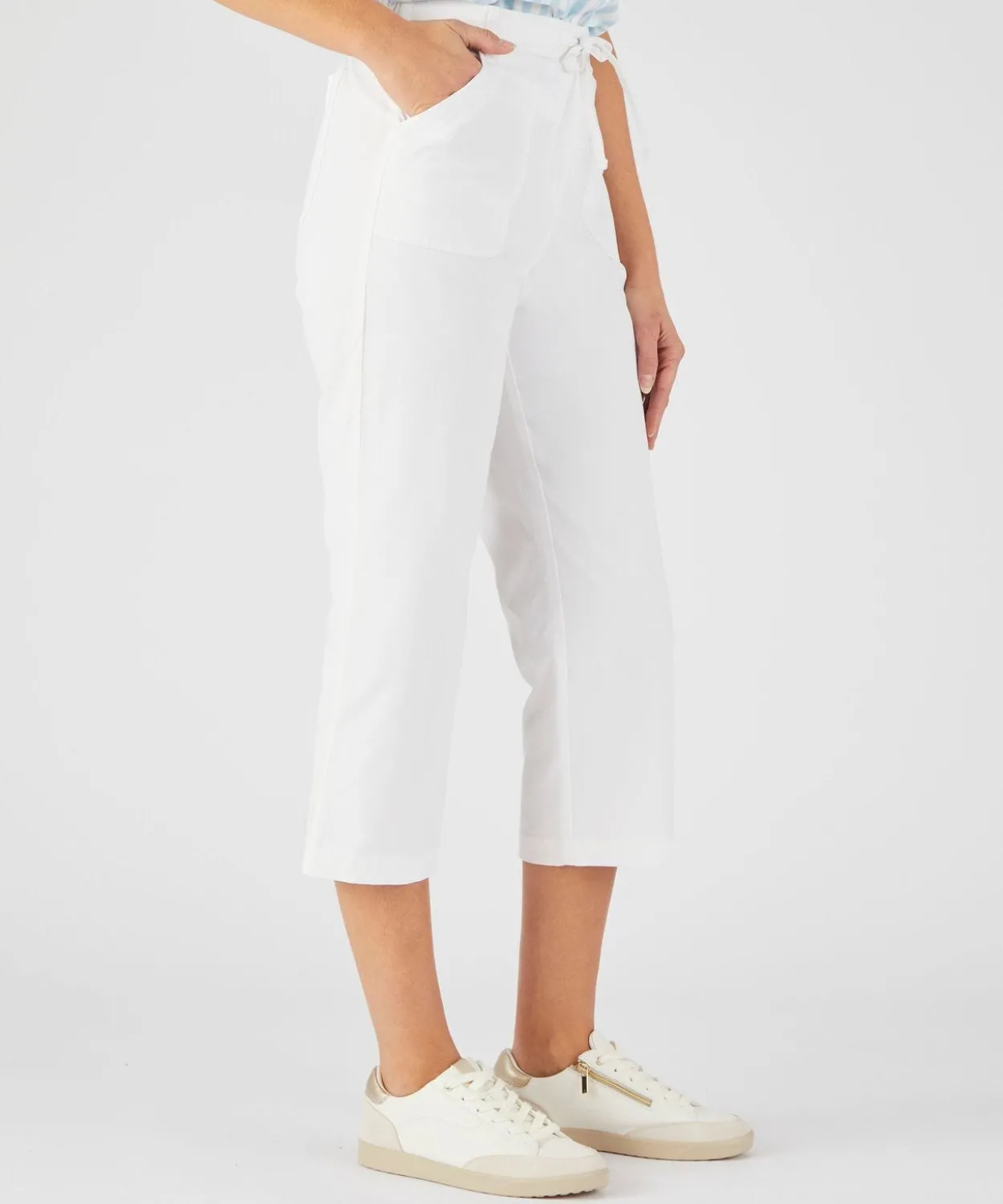 Pantacourt coton stretch