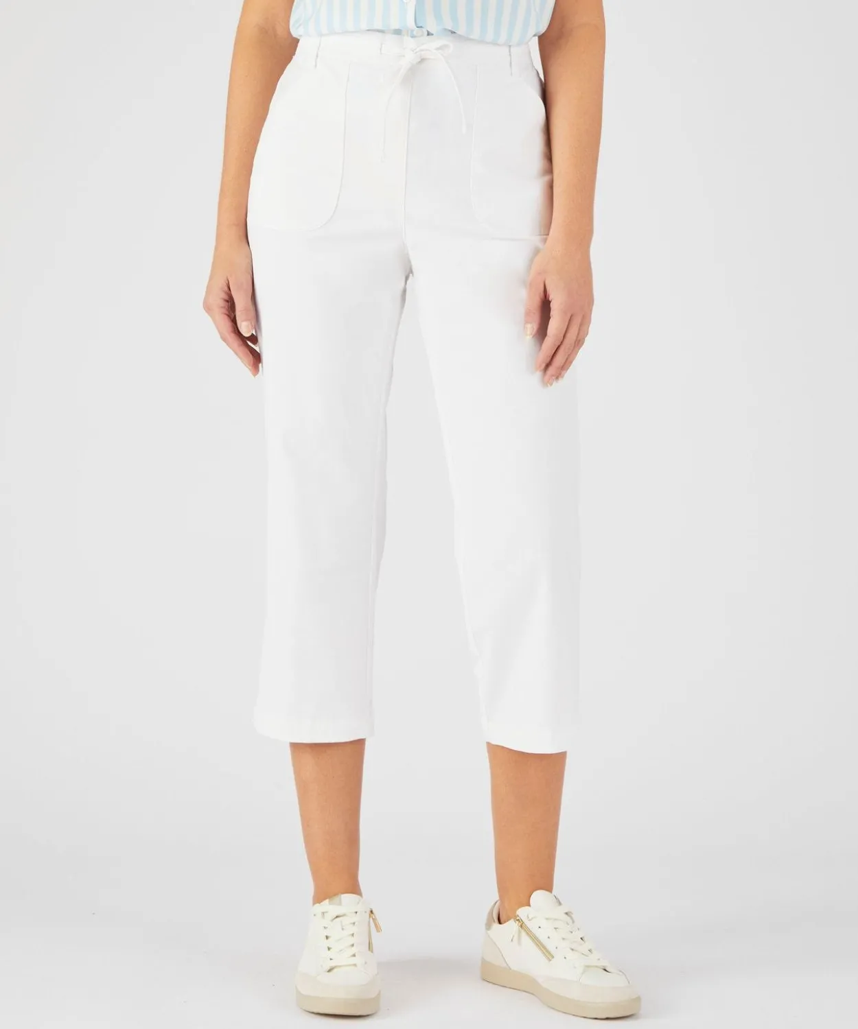 Pantacourt coton stretch