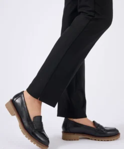 Pantalon cigarette mélange laine
