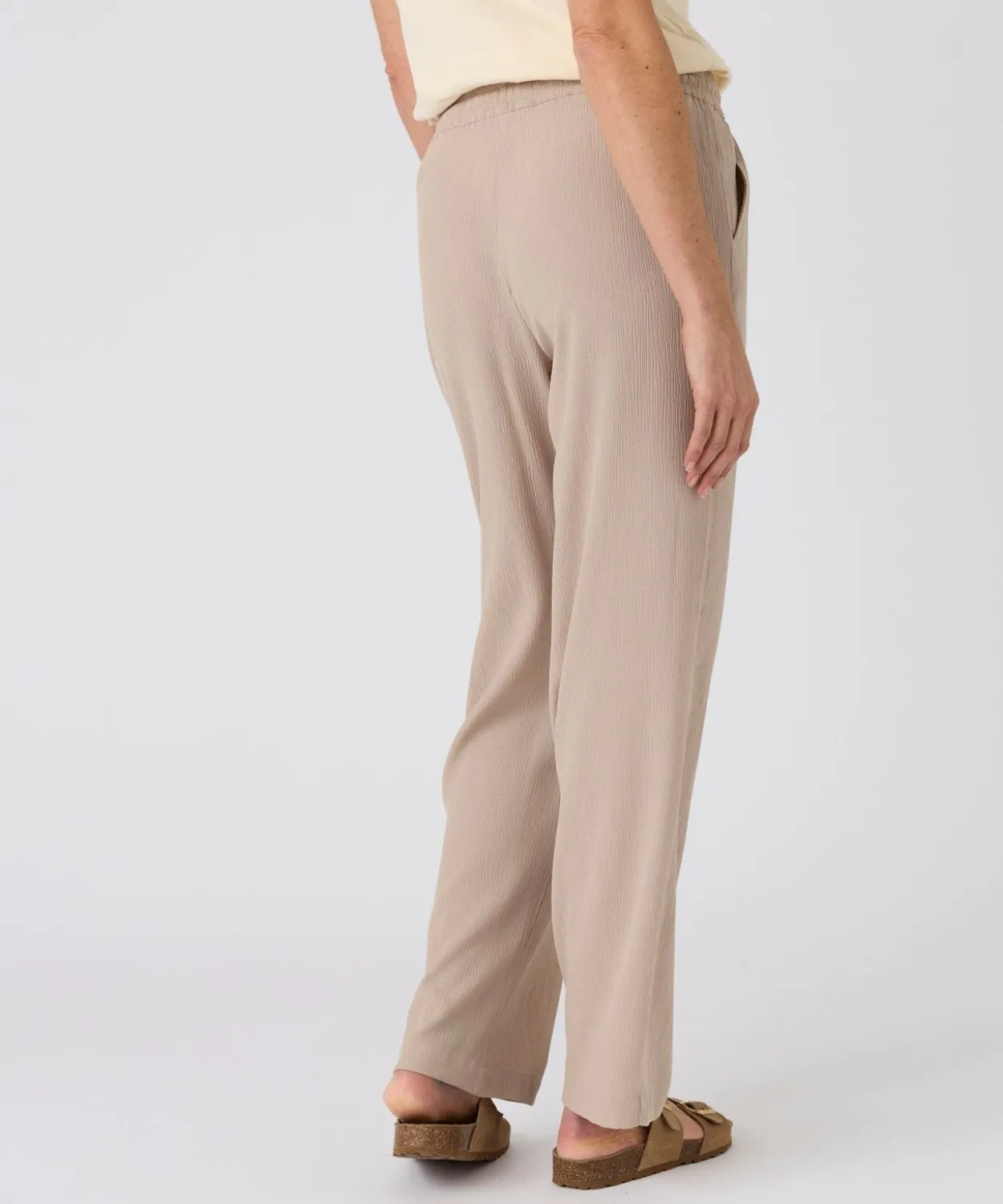 Pantalon crépon enfilable