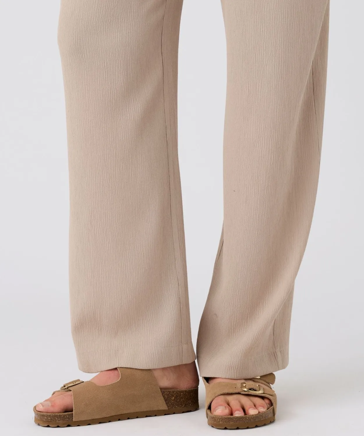 Pantalon crépon enfilable