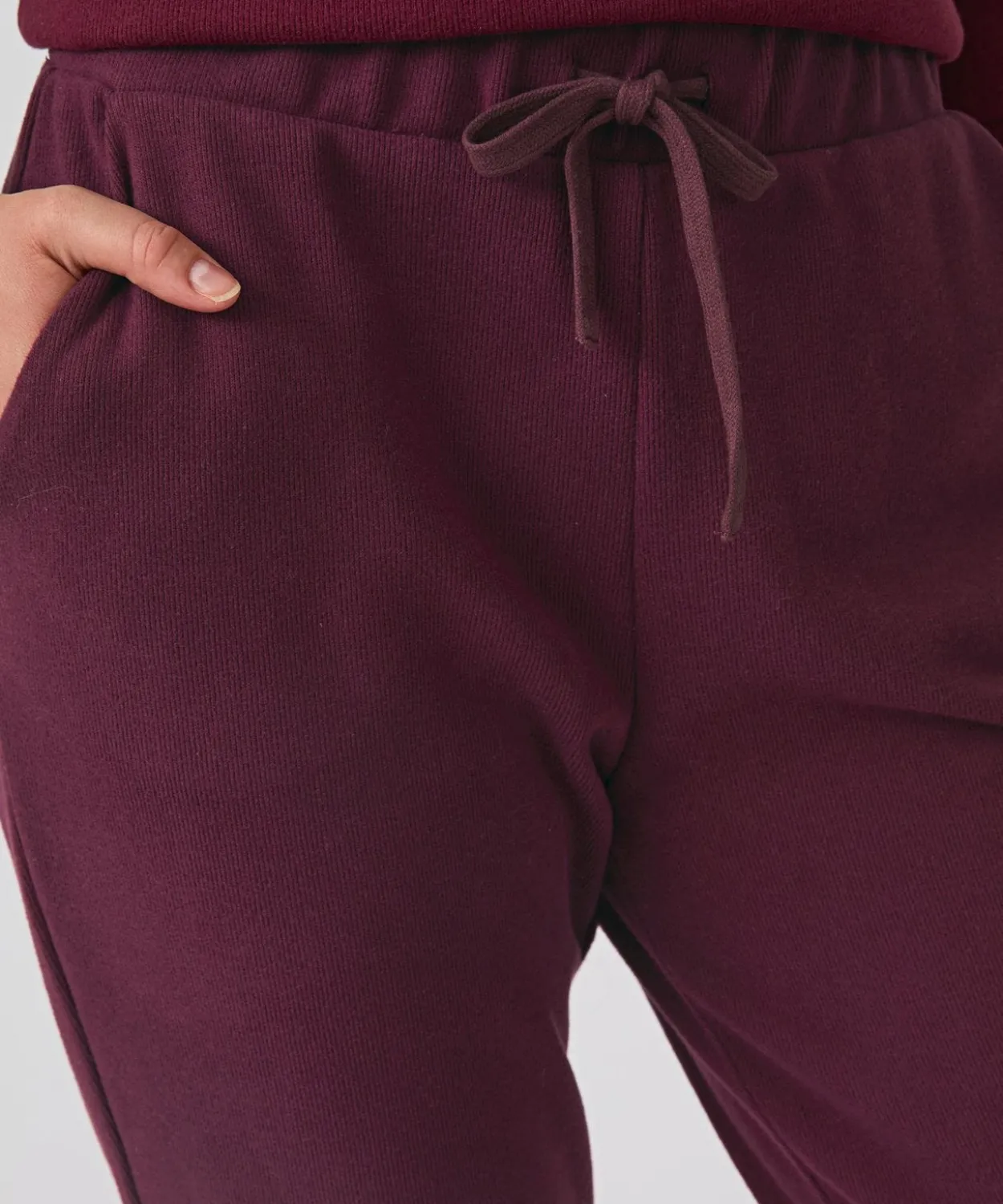 Pantalon de détente enfilable côtelé