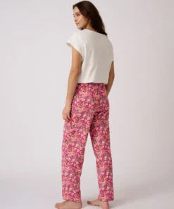 Pantalon de pyjama en maille jersey pur coton