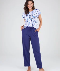Pantalon de pyjama en maille jersey pur coton