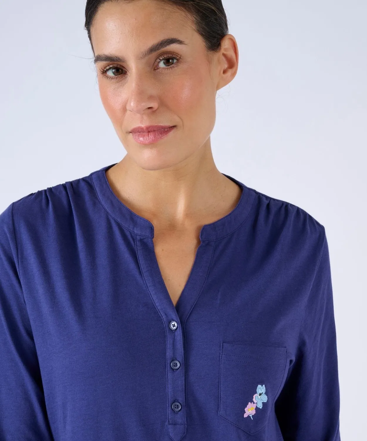 Pantalon de pyjama en maille jersey pur coton