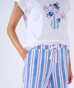 Pantalon de pyjama en maille jersey pur coton
