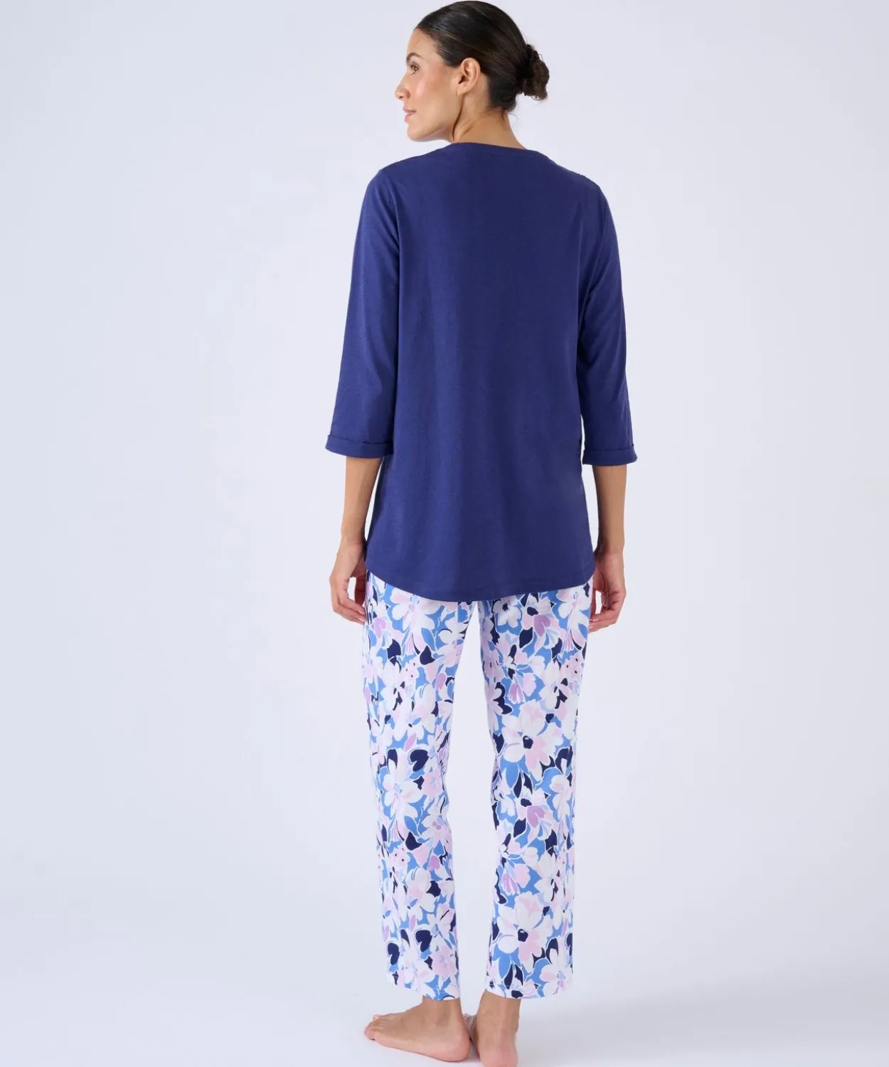 Pantalon de pyjama en maille jersey pur coton