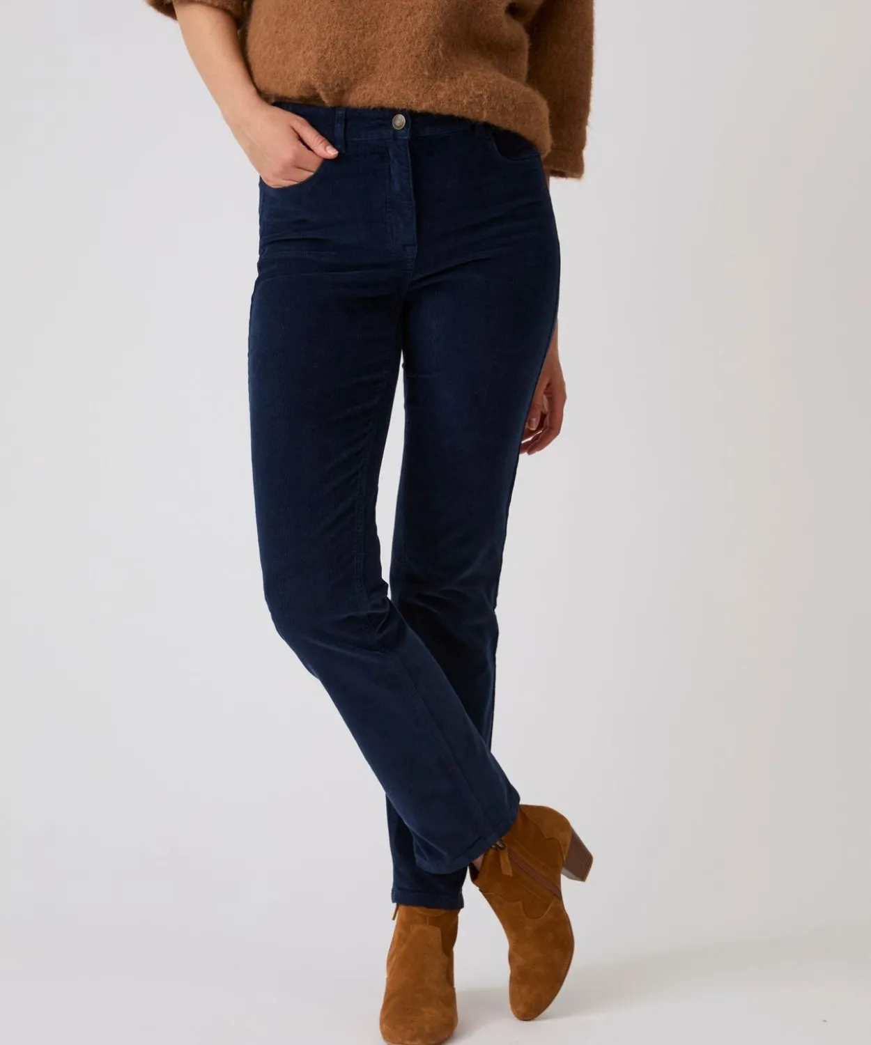 Pantalon droit velours Perfect Fit by Damart