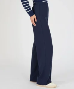 Pantalon large classique en maille