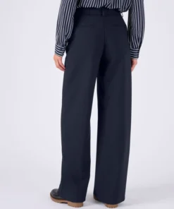 Pantalon large effet pont
