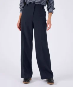 Pantalon large effet pont