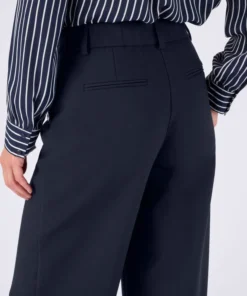 Pantalon large effet pont