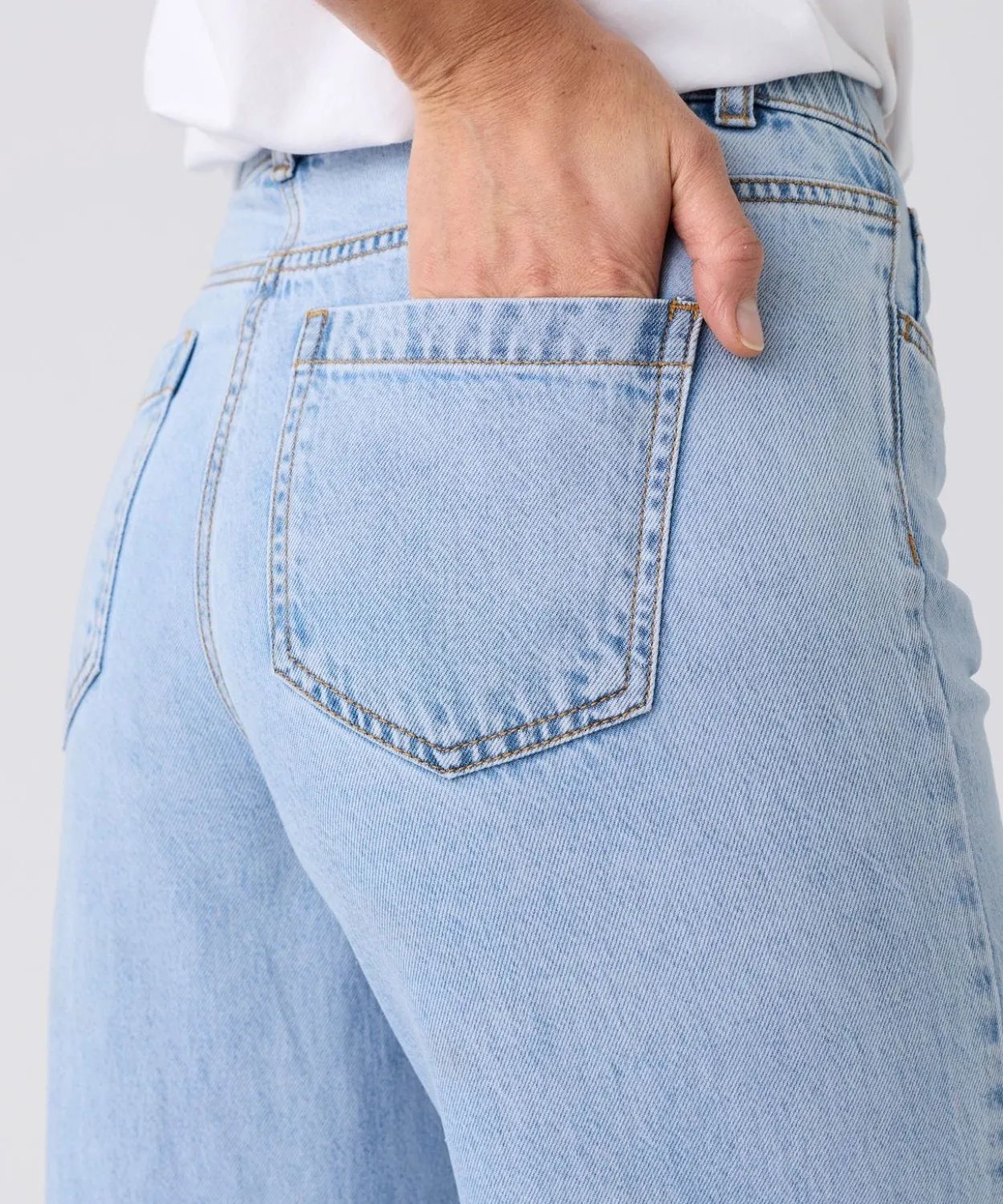 Pantalon large Lyocell Tencel(TM) et coton