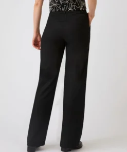 Pantalon large mélange lin