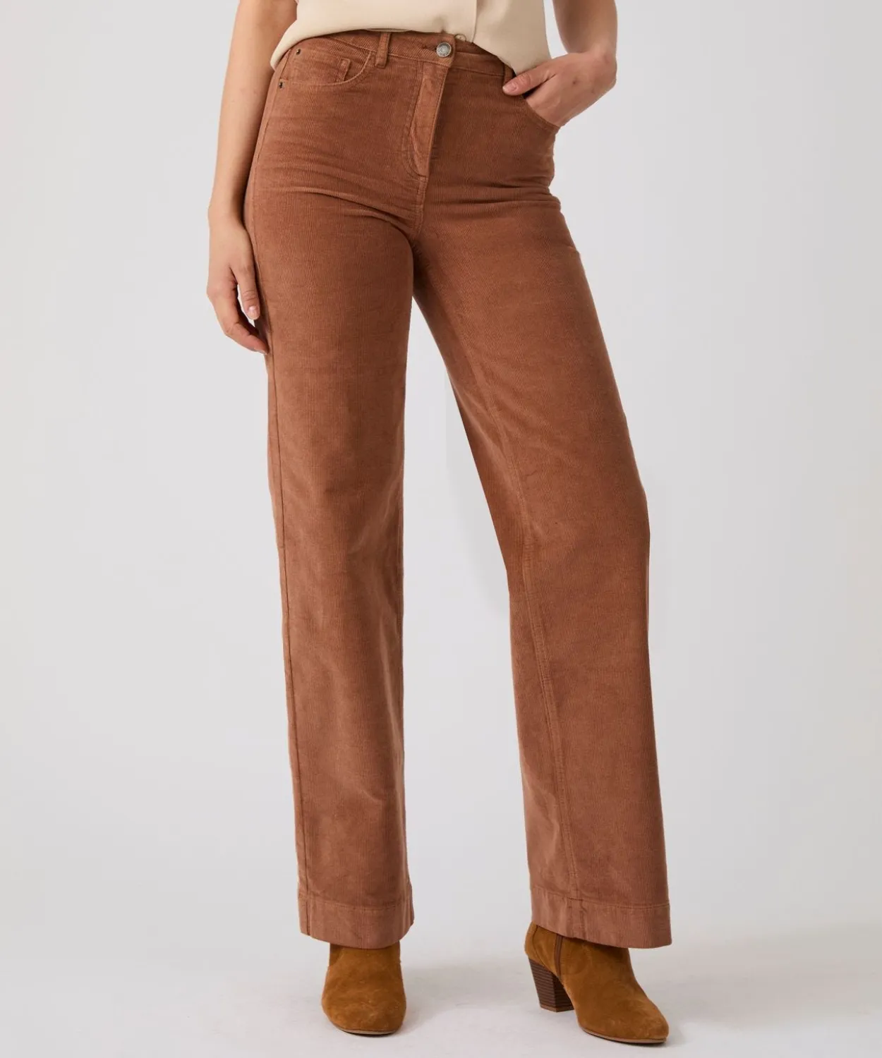 Pantalon large velours Perfect Fit by Damart