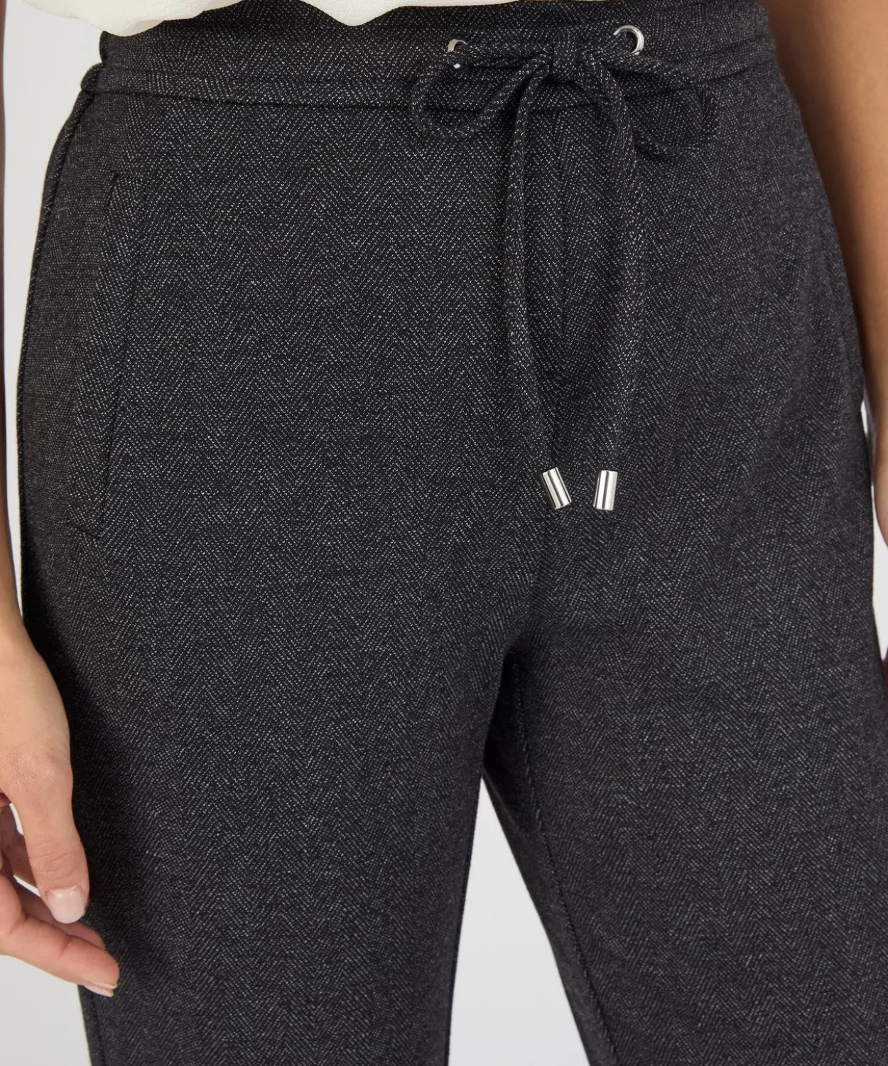 Pantalon maille jacquard enfilable